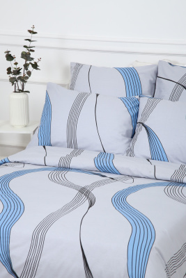 Пододеяльник поплин Джаз серый